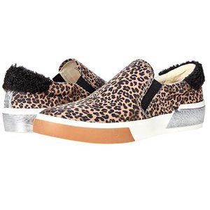 Dolce Vita Sneakers Zippy Tan Leopard Suede Slip On